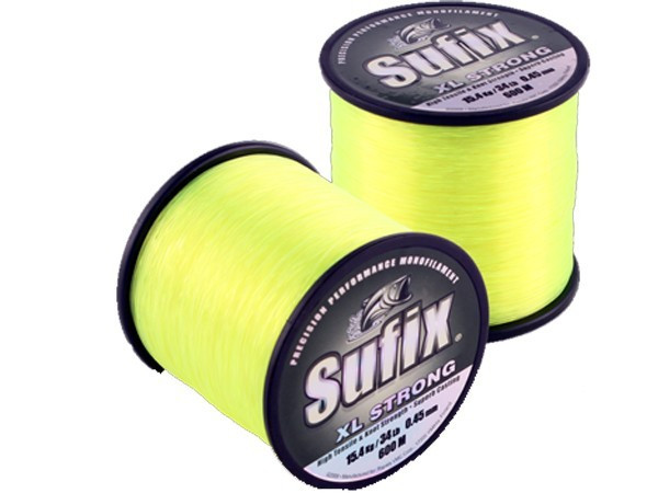 Fir monofilament Sufix XL Strong, Galben-Neon, 550m - 600m (Diametru fir: 0.40 mm)