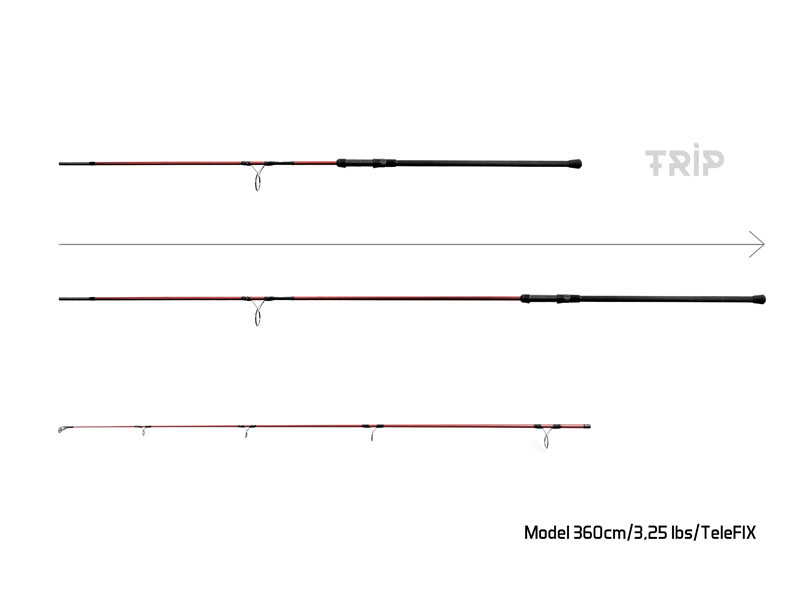 Lanseta Telescopica Delphin ETNA E3 Trip, 3.60m, 3.25lbs, 2 tronsoane - 2 | YEO