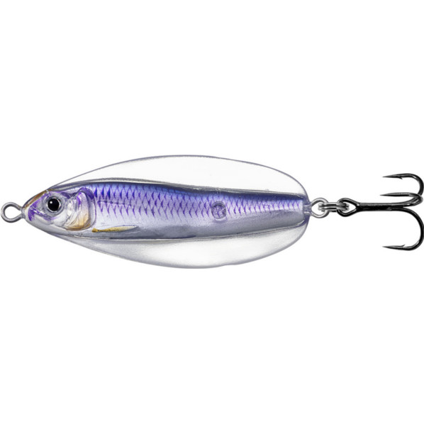 Lingurita oscilanta Livetarget Erratic Shiner, culoare Silver-Violet, 7cm, 21g