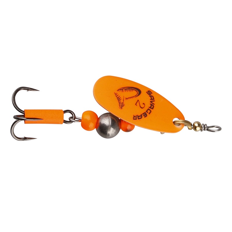 Lingurita Rotativa Savage Gear Caviar Nr.2, Culoare Fluo Orange, 6g