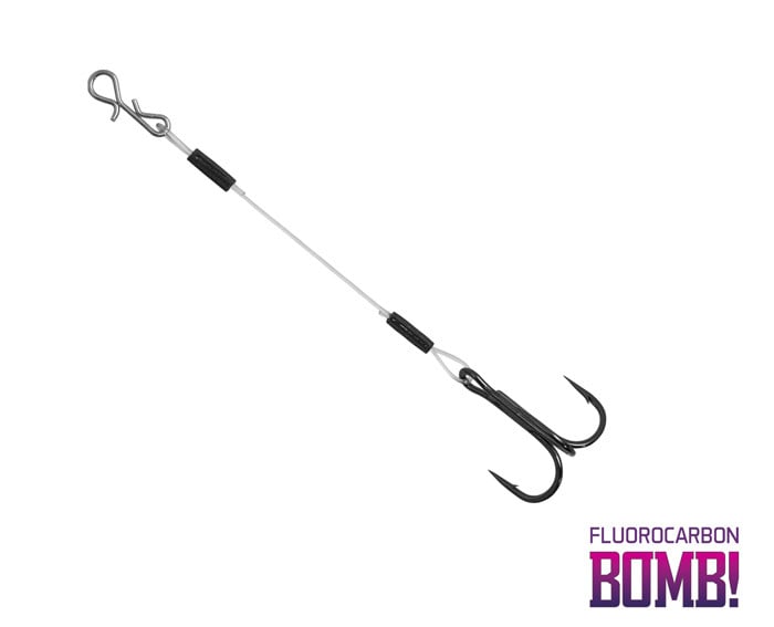 Montura Delphin BOMB! Twisto RIGS Fluorocarbon, 3buc/plic (Marime Ancora: Nr 4 - 8cm) - 1 | YEO