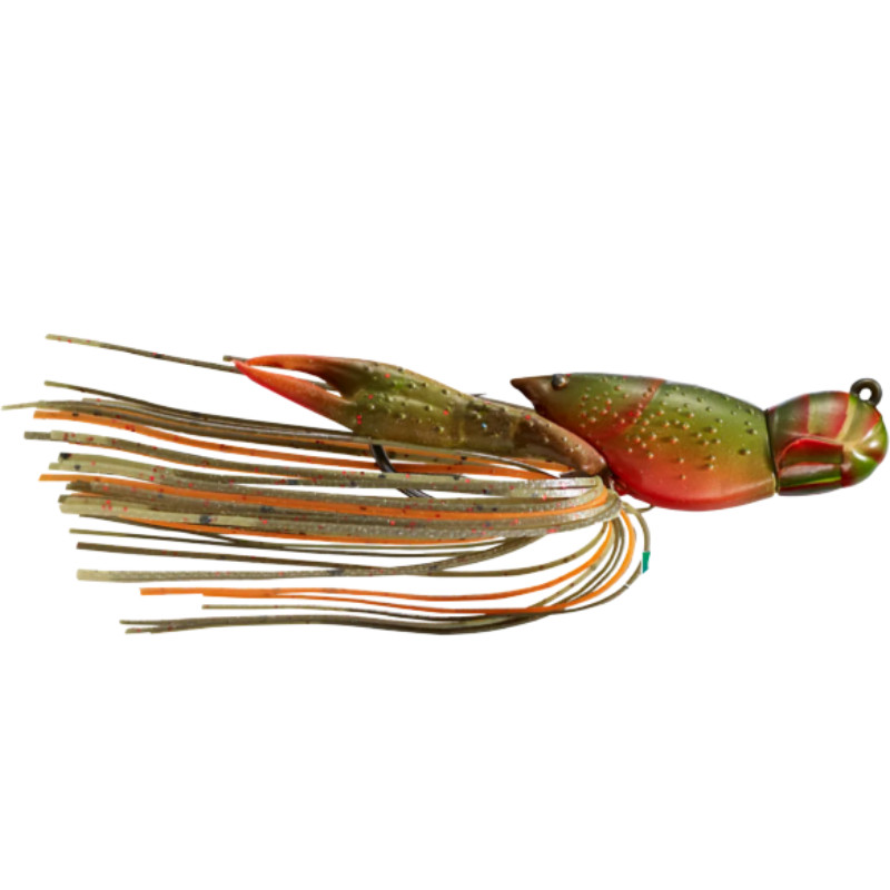 Naluca Livetarget Hollow Crawfish Jig, culoare Olive-Orange, 4.5cm, 14g