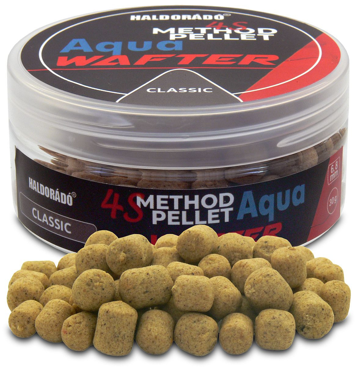 Pelete Haldorado 4S Method Pellet Aqua Wafter, 6-8mm, 30g (Varianta: Classic) - 1 | YEO