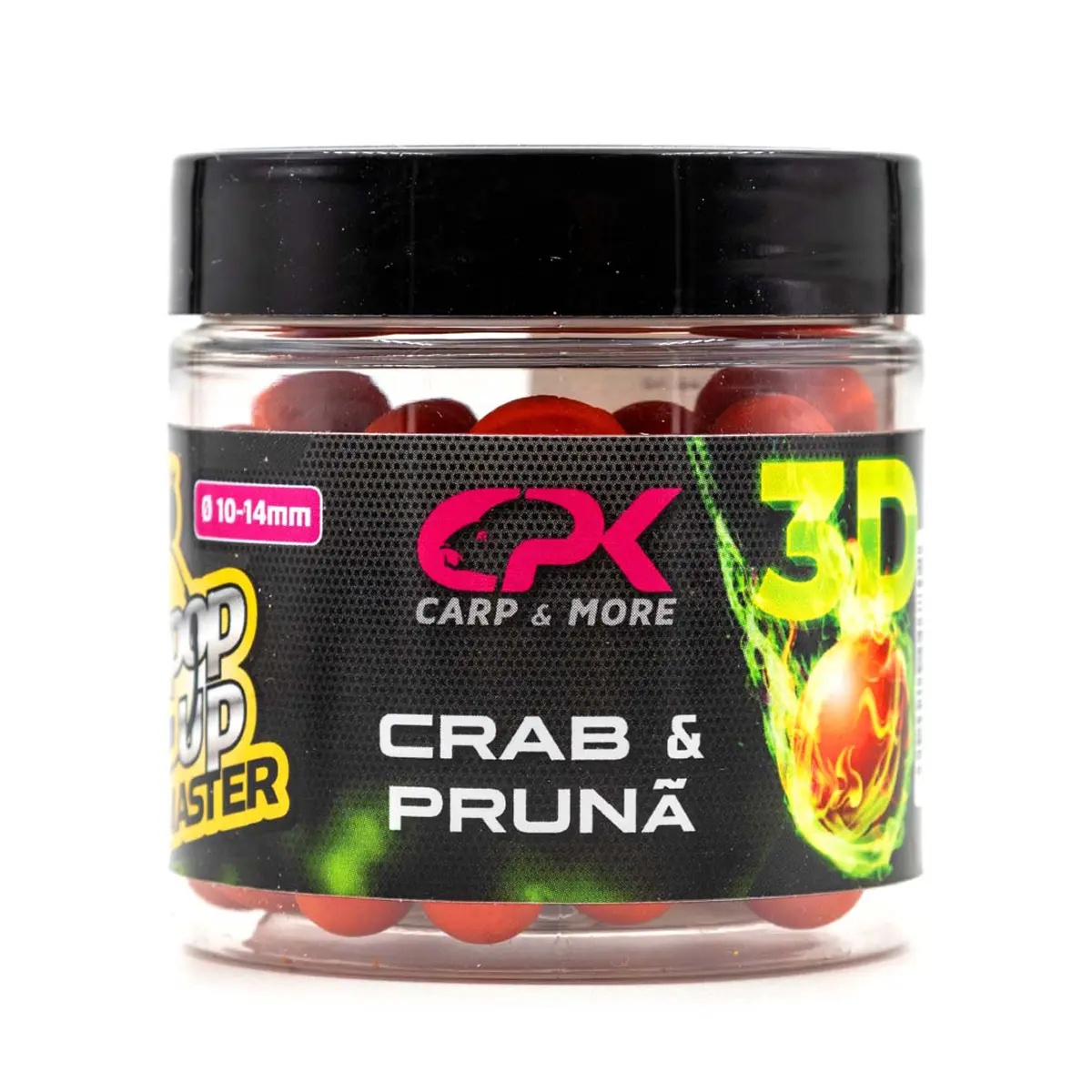 Pop Up de Carlig CPK 3D Range, 10-14mm, 40g (Aroma: Capsuna & Usturoi) - 2 | YEO