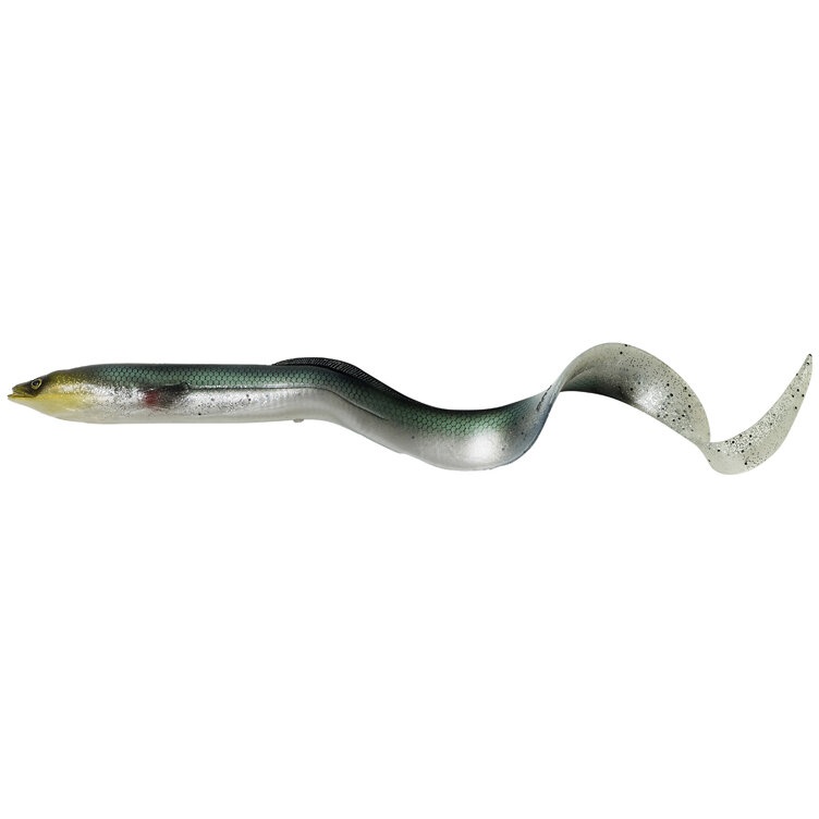 Shad Savage Gear 3D Real EEL, Green Silver, 15cm, 12g, 3buc