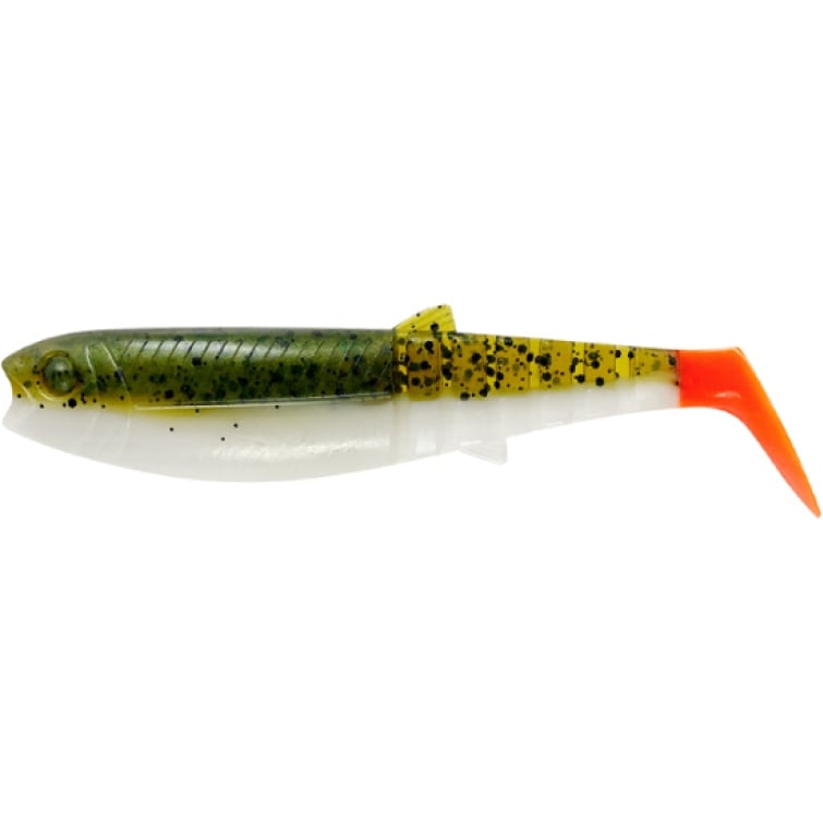 Shad Savage Gear Cannibal Shad, Olive Hot Orange, 12.5cm, 20g, 4buc