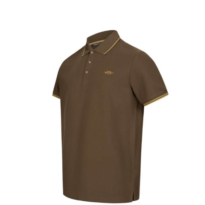 Tricou Blaser Polo 22 Dark Brown (Marime: XXL) - 3 | YEO