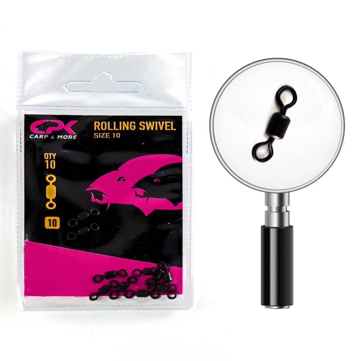 Vartej cu Butoias CPK Rolling Swivel, 10buc/plic (Marime vartej: Nr. 8)