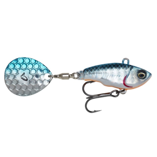 Vobler Savage Gear Fat Tail NL, culoare Blue Silver, 6.5cm, 16g