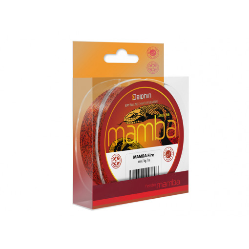Fir Monofilament Delphin Mamba Feeder, Culoare Camo Fire, 200m