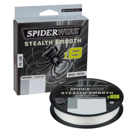 Fir Textil SpiderWire Stealth Smooth 8 Braid, Translucent, 150m