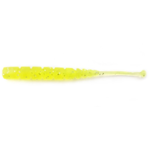 Grub Mustad Aji Micro Plu, UV Clear Chartreuse, 5cm, 15buc/plic