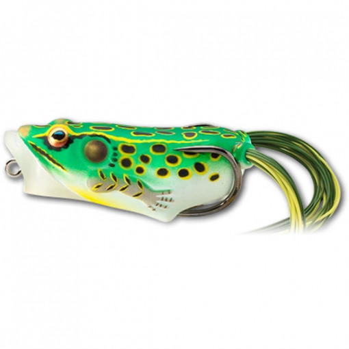 Naluca Livetarget Hollow Frog Popper, culoare Floro Green-Yellow, 6.5cm, 14g