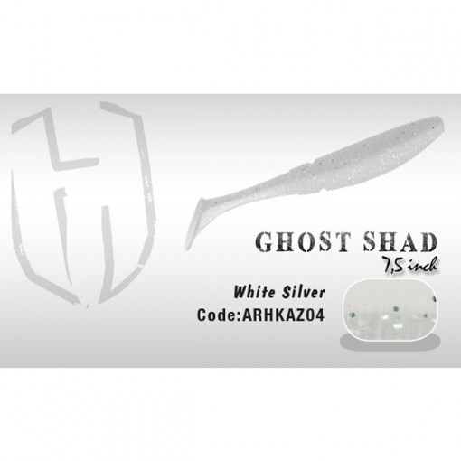 Shad Ghost 7.5cm White/Silver Herakles