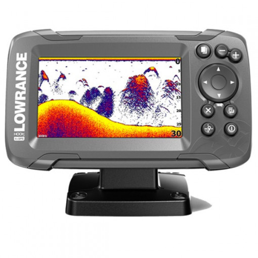 Sonar Lowrance Hook2-4X cu Bullet Transducer si GPS Plotter - Img 1