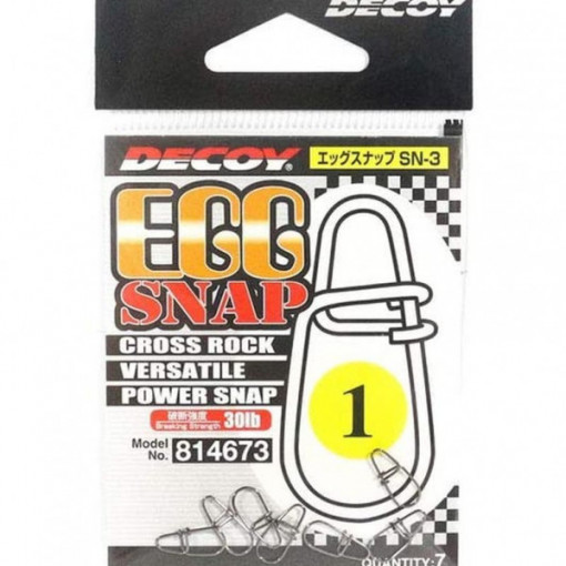 Agrafe cu prindere rapida Decoy SN-3 Egg Snap, 7buc