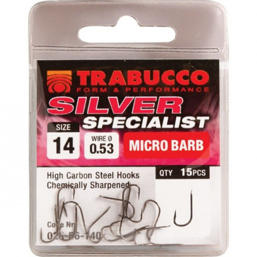 Carlige Silver Specialist 15 buc/ plic Trabucco