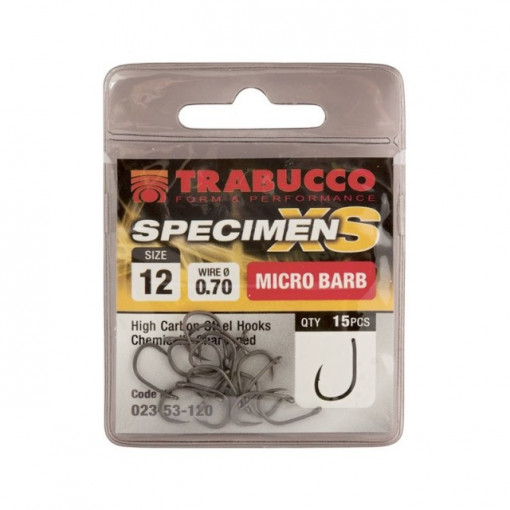 Carlige Trabucco Specimen XS, 15 buc