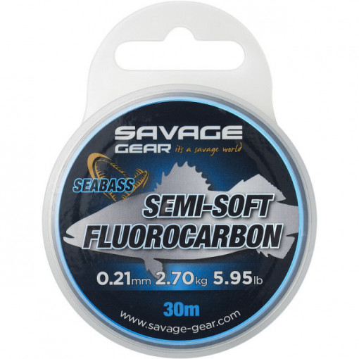 Fir Savage Gear Semi-Soft Fluorocarbon Seabass, 30m