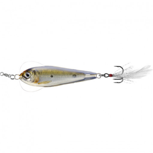 Lingura Oscilanta Live Target Flutter Shad Sinking, 5cm, 11g, Silver-Bronze