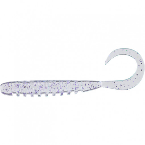 Naluca Jackall Tide Curly, culoare Clear Prism Neon, 5cm, 8buc/plic