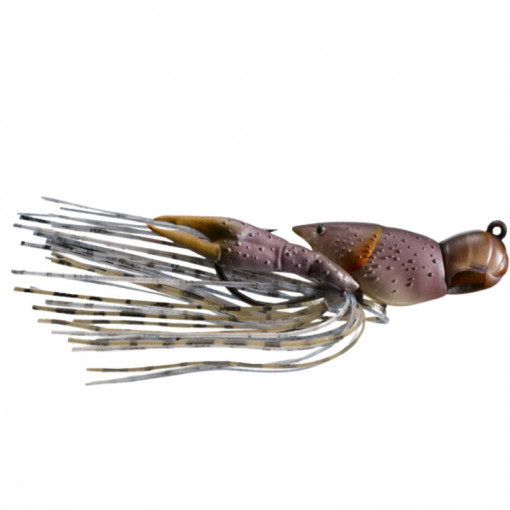 Naluca Livetarget Hollow Crawfish Jig, culoare Grey-Brown, 4.5cm, 14g