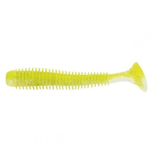 Shad RIB Slim Shady Chartreuse Ghost 7.5cm, 12buc/plic Rapture