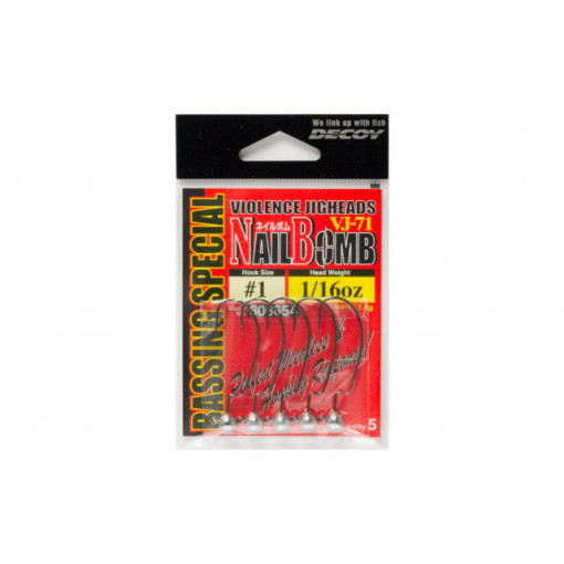 Carlige Decoy Jig Vj-71 Nail Bomb, Nr. 1