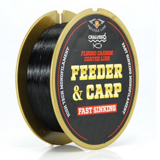 Fir Cralusso Feeder Carp FluoroCarbon, Negru, 300m