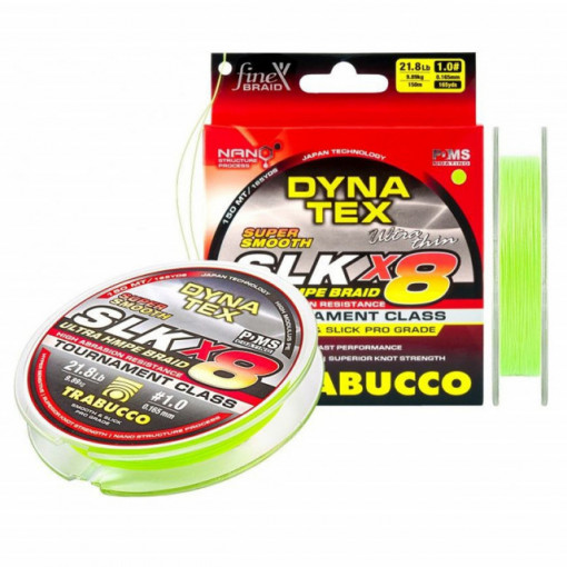Fir textil Trabucco Dyna-Tex Pro SLK X8, Lime Green, 150m