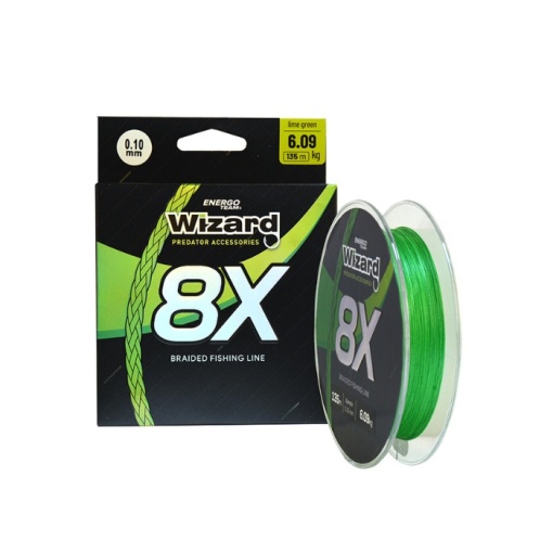 Fir textil Wizard 8X Lime Green, 135m