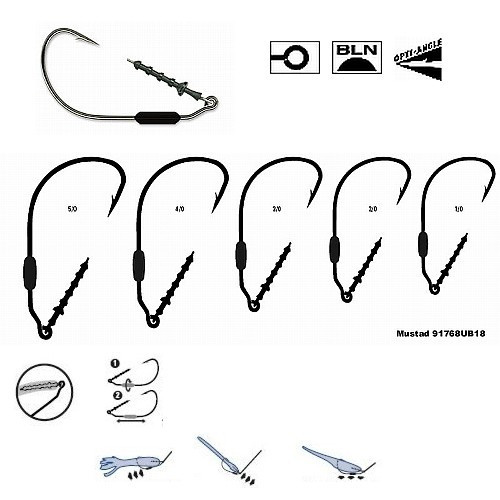 Cirlig pentru twister Power lock plus™. (M.91768KH.) MUSTAD