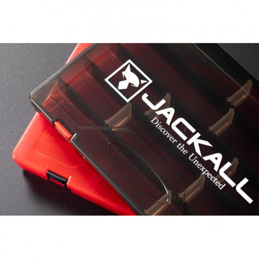 Cutie pentru Naluci Jackall 3000D Tackle L, Culoare Clear Red, 30x20.6x3.9cm