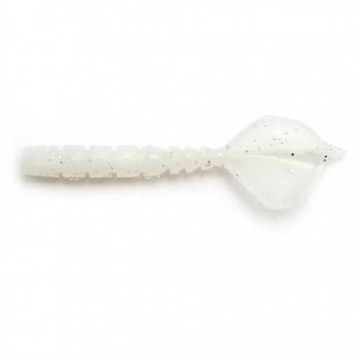 Grub Mustad Aji Finesse Hila, 4.3cm, White Luminous, 12buc/plic