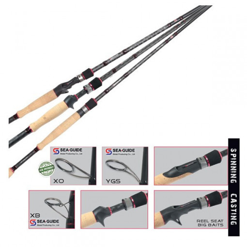 Lanseta Black Weapon Revenge Cast 6'3" 1/4-3/4 Medium Heavy Herakcles