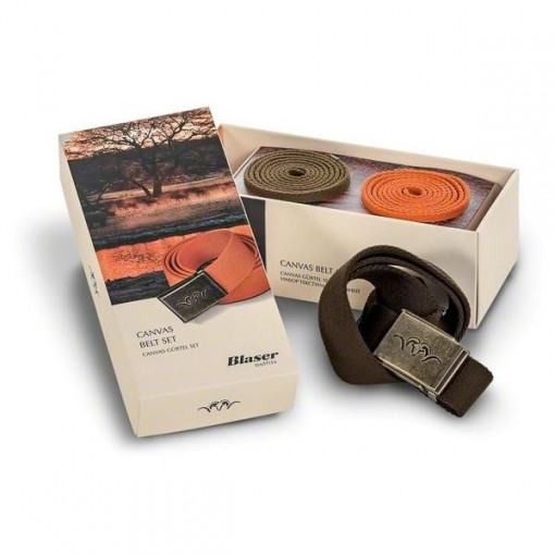 Set 3 curele Orange/ Olive / Maro 130cm Blaser