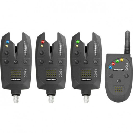 Set avertizori Pro Carp F3000, 3+1 Cormoran