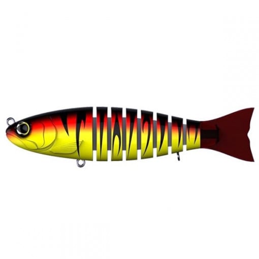 Vobler Swimbait Seven Section Strout Red Tiger 14cm 29g Biwaa