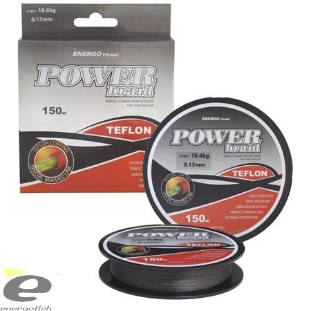 Fir EnergoTeam Power Braid Teflon gri 150m