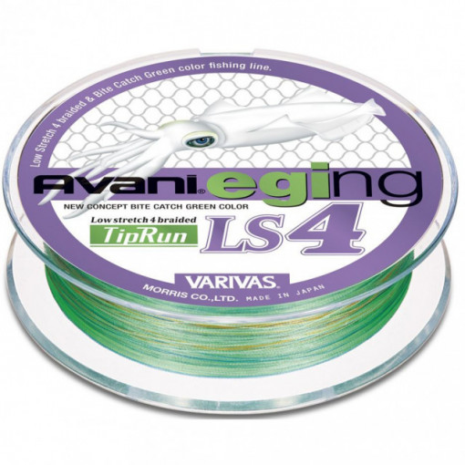 Fir Textil Varivas Avani Eging LS4 PE Tip Run, verde, 200m