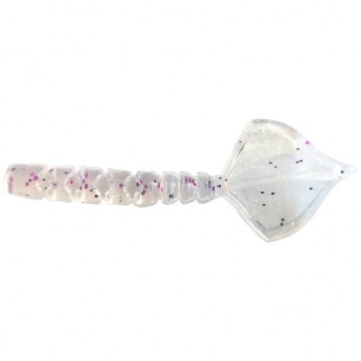 Grub Mustad Aji Finesse Hila, 4.3cm, Clear Purple Glitter, 12buc/plic