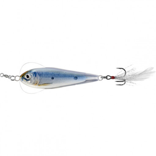 Lingura Oscilanta Live Target Flutter Shad Sinking, 5cm, 11g, Silver-Blue