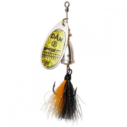 Lingurita rotativa Dam Effzett Executor Dressed, Nr.5, 11g, Reflex Gold