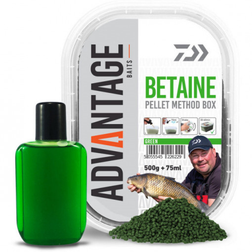 Pelete Daiwa Method Green Betain 500g + aditiv booster 75ml