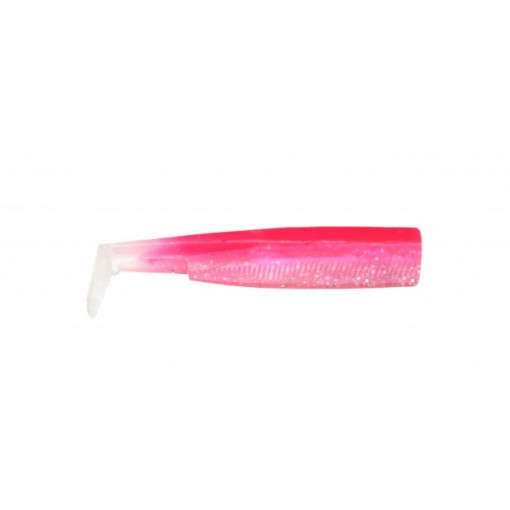 Shad Black Minnow Fluo Pink, 9cm, 3buc/plic Fiiish