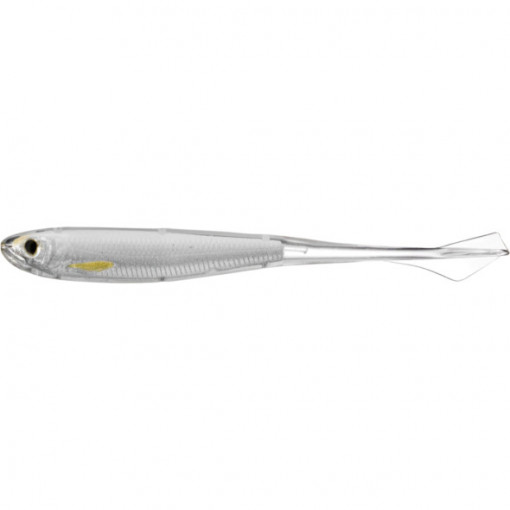 Shad Livetarget Ghost Tail Minnow Drophot, culoare Silver-Pearl, 9.5cm, 4buc