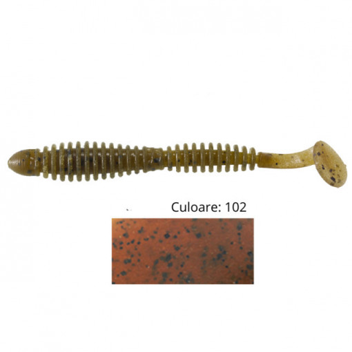 Shad Tiemco Locoism Flexy 3.5", culoare 102, 8.9cm, 7buc