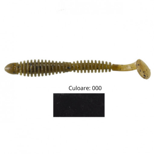 Shad Tiemco Locoism Flexy 3", culoare 000, 7.6cm, 9buc