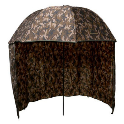 Umbrela Formax Camou Brown cu paravan, 250 cm