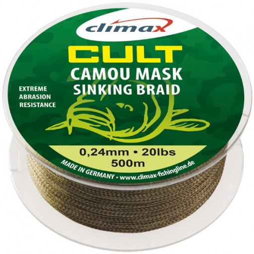 Fir textil Climax Cult Camou Mask Sinking Braid, 500m